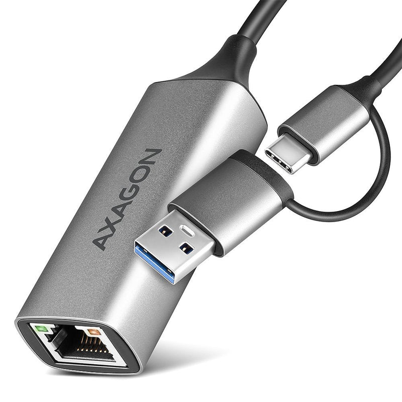 Axagon Adapter Ade-txca Gigabit Ethernet, USB-C + USB-A - Titangris