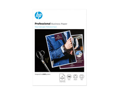 HP 7MV80A, Paper Printing Láser, A4 (210X297 Mm), Matte 150 Hojas, White 200G/M² — image 1