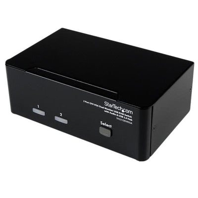 StarTech Conmutador Switch KVM 2 Ports Double Mon — image 1