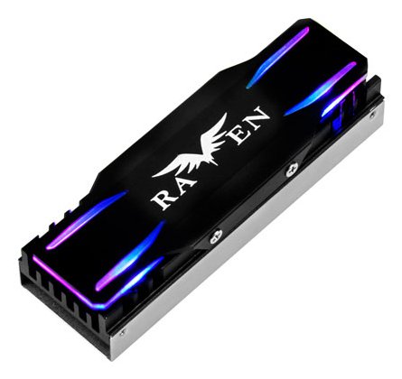 Silverstone TP03-ARGB, Kit Enfriamiento M.2-SSD, ARGB Iluminado, 2280, Aluminium Black SST-TP03-ARGB