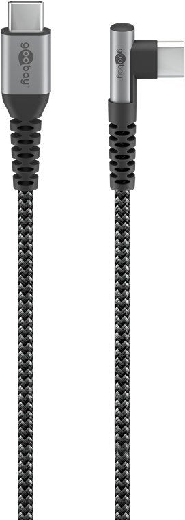 Goobay 64659 USB Cable 1M USB 2.0 USB C Black Grey