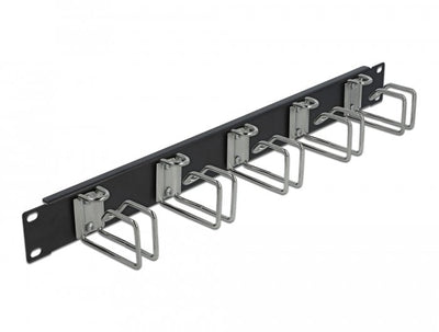 Delock 19 Panel Gestión Cables Black — image 1