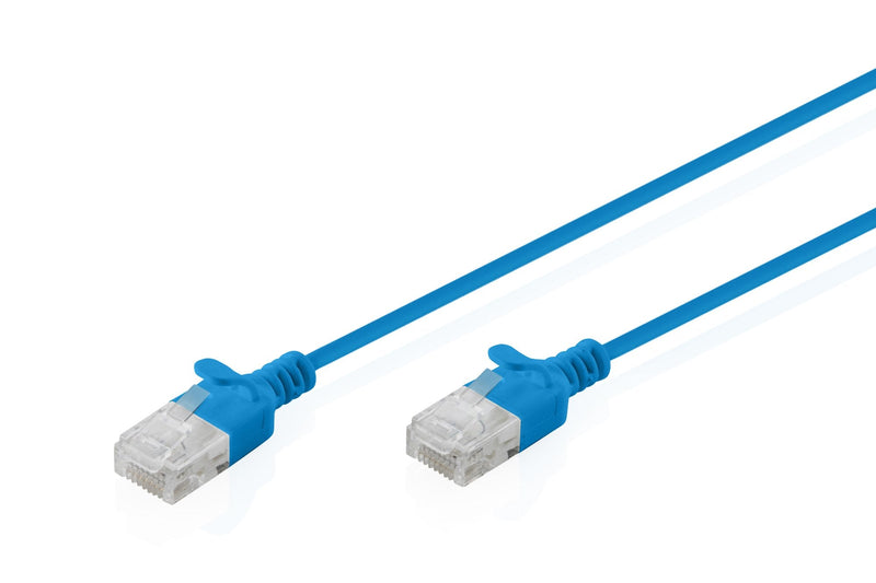 CAT.6 U-UTP Slim Network Cable, 3M, Blue