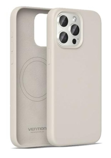 Vention Case Silicone With Magsafe KUEM0-30 Compatible With Iphone 14 Pro Grey Grava
