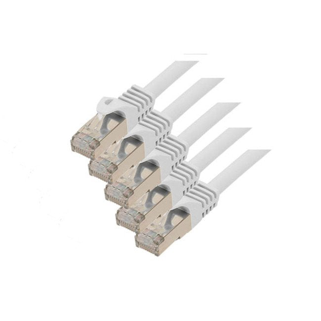 S-conn CAT.7 S/FTP 1M Network Cable White CAT.7 S/FTP (s-STP)