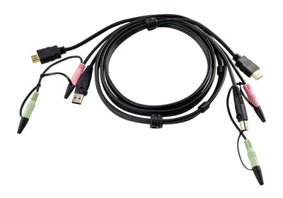 Aten Set Of Cables Kvm, USB + HDMI + Audio, 2L-7D02UH, 1,8M Length — image 1