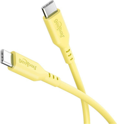 Goobay USB-C Silicone Cable 1.5M, Yellow — image 1