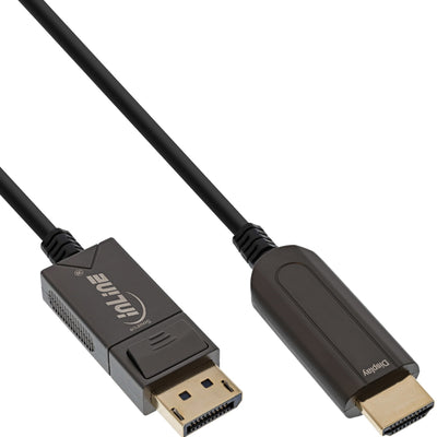 Inline Cable DisplayPort a HDMI Aoc, 4K/60HZ, Black 50M — image 1