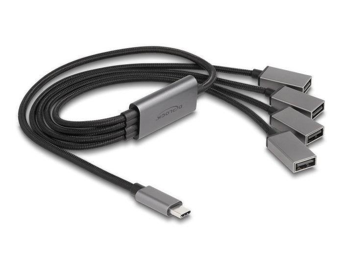 Delock 64210 Hub 4-PORT USB 2.0 USB Cable -c 60CM