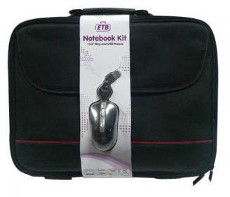 Ewent Case Laptop + Mouse 16.1P Black EW2505