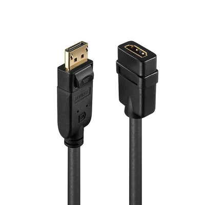 Lindy 41005 Adapter DisplayPort HDMI Black 0,15M — image 1