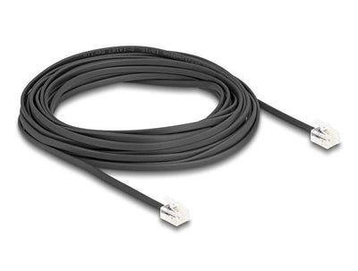 Delock Cable Telefónico RJ11 Connector Male a RJ11 Connector Male Black 10M — image 1