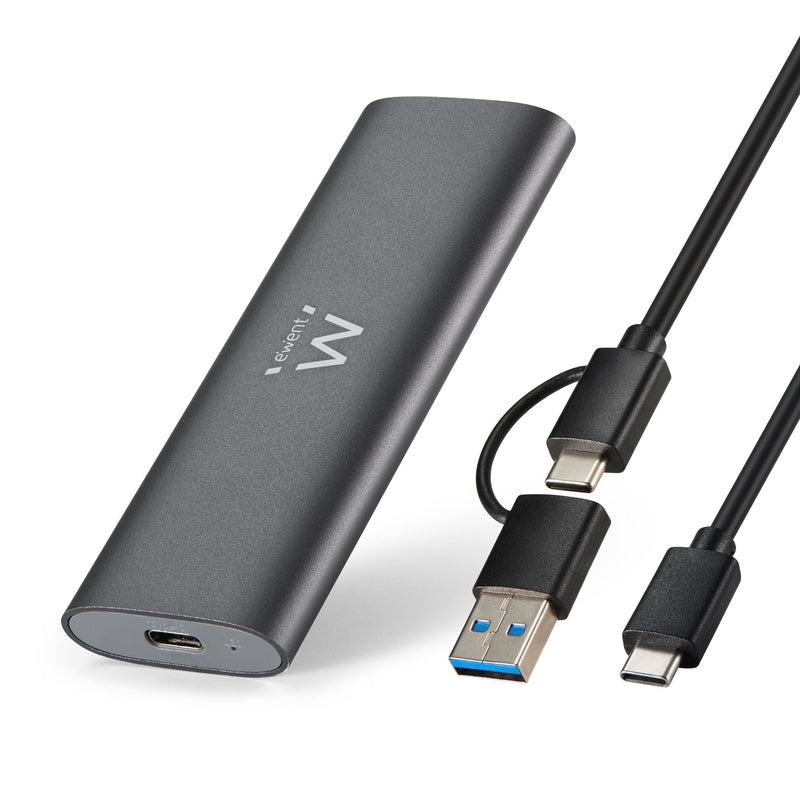 Ewent EW7060 Box External Hard Drive External Enclosure Unit Estado Sólido (SSD) Grey Oscuro