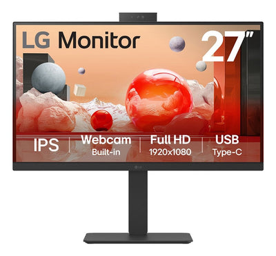 LG Monitor 27BA850-B (27) 1920 X 1080 Pixels Full HD Black — image 1