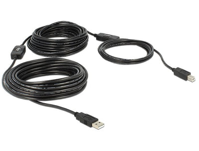 Delock Cable Activo USB 2.0A - USB 2.0 Type B Printer M/M 20M — image 1