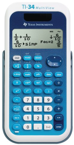Texas Instruments Calculator Científica TI-34 Multiview Blue — image 1