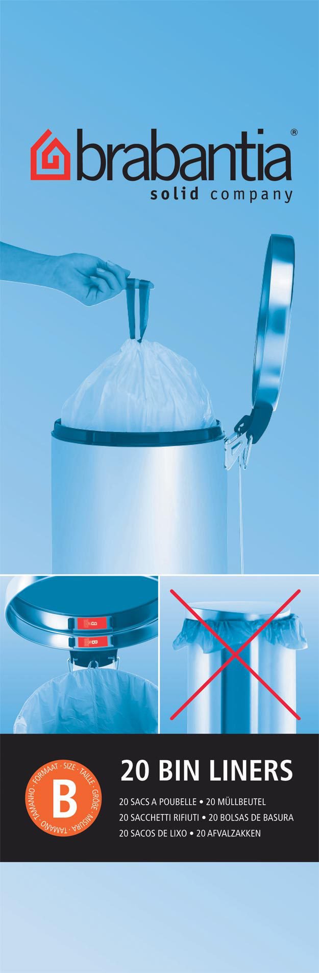 Brabantia Lote 20 Bags Basura With Wheels Perfectfit - 5L