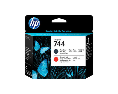 HP Designjet 744 Head Printing Black Matte And Red — image 1