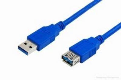 Mediarange 3M, USB 3.0-A - USB 3.0-A USB Cable 3.2 Gen 1 (3.1 Gen 1) USB a Blue — image 1