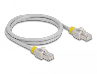 Delock Network Cable RJ45 CAT.6A S FTP With Colour Clips 1M — image 1