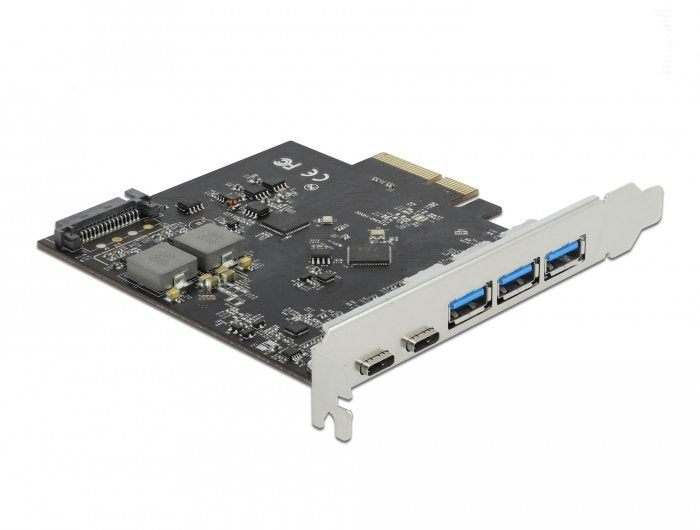 Delock Card Pci Express X4 a 2 X USB Type-c + 3 X USB Typ-a