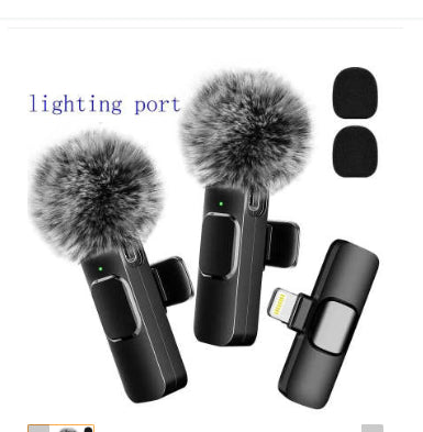 Short Video Shooting Mobile Phone Live Broadcast Wireless Lavalier Microphone