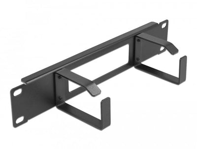 Delock 10 Gestión Cables With Opening And 2 Stands 1 U Black — image 1