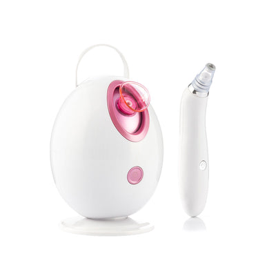 Pack Electric Facial Sauna and Electric Blackhead Facial Cleanser InnovaGoods