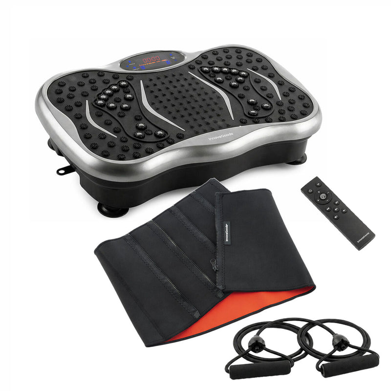 Pack Vibration Platform with Speaker, Resistance Bands, Remote Control and Sauna Sports Belt InnovaGoods