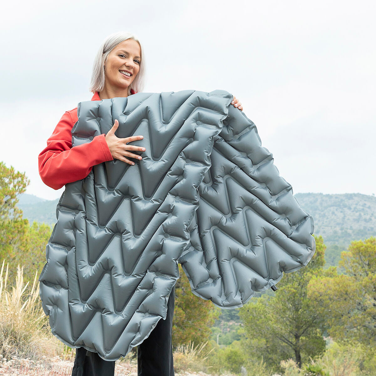 Inflatable Airbed and Pillow Ultralight InnovaGoods V0101020 (Refurbished C)