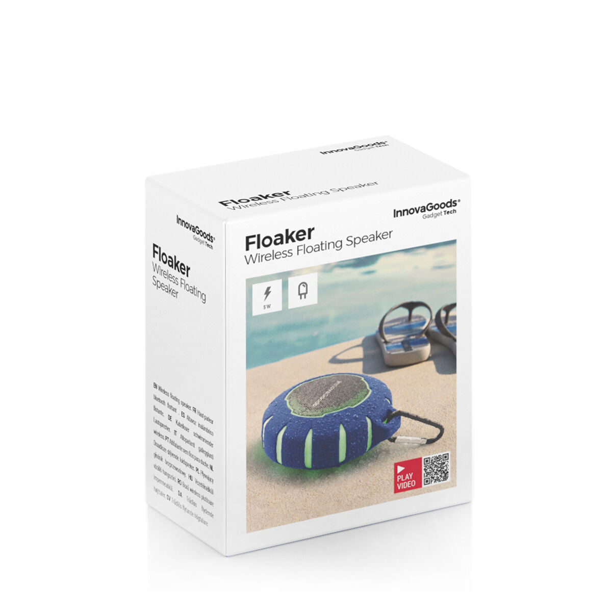 Floating Wireless Speaker with LED Floaker InnovaGoods Blue Black (Refurbished B)
