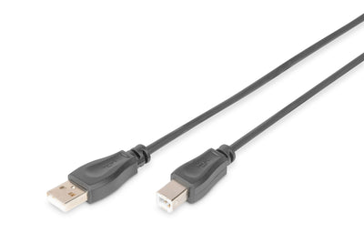 Digitus Cable Connection USB Type a-b 1.8M Conform Black — image 1