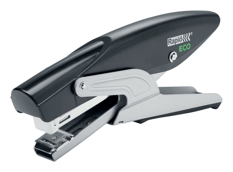 Rapid Eco Stapler Tenaza - Fabricadas With 81% Plastic Reciclado - Up To 20 Hojas - Staples 24/6, 26/6 - Grapa