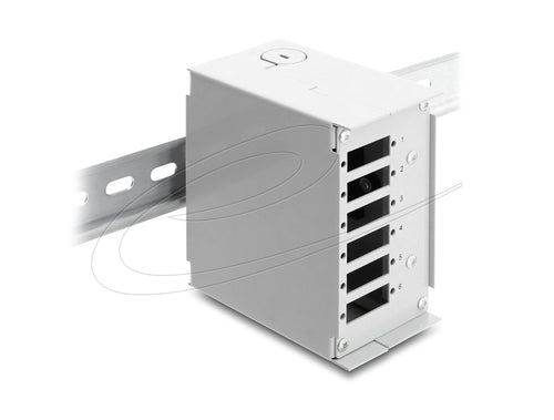 Lwl Patchfeld 6 Port Sc Duplex Or Lc Quad Grey Metal Zur Carriles Din Assembly — image 1
