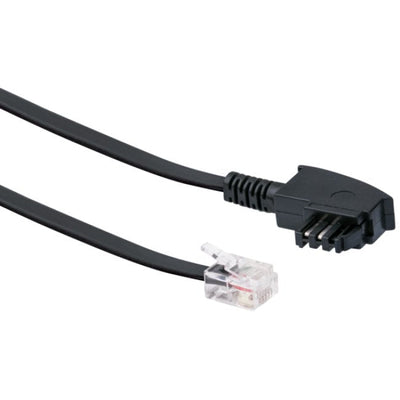 Schwaiger Cable Dsl RJ12 6P2C - Tae-f 6P4C 3M Black — image 1
