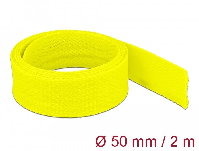Delock Case Trenzada Expandible 2 Mx 50MM Yellow