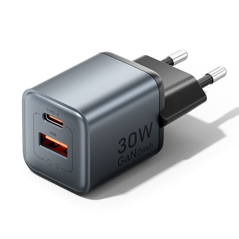 Vention Wall Charger GaN FEWH0-EU 1x USB Type-c 1x USB 30W