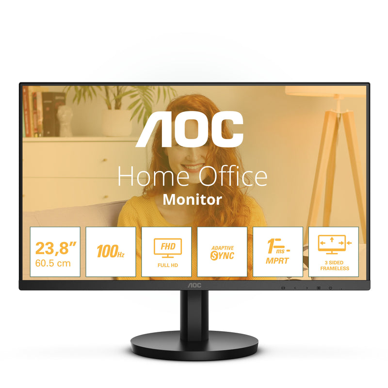 AOC Monitor 24B3HMA2 23.8' Full HD Multimedia Black HDMI VA Black Speaker Retail