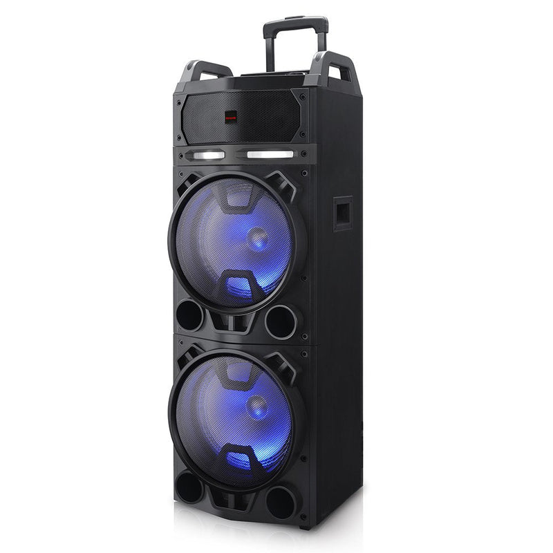 Aiwa Karaoke Laptop KBTUS-900 Black 100W Rms/Bluetooth/USB/M-sd/Aux In/2XMICROFONO/LED KBTUS-900
