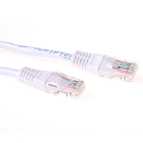 White 20 Meter U UTP CAT.6 Patch Cable With RJ45 Connectors
