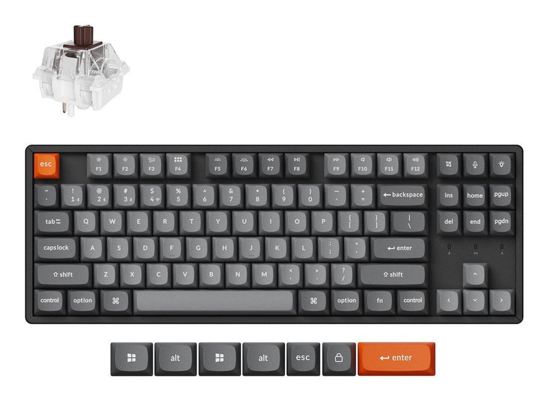 Keychron K8 Max. Keyboard Universal USB + RF Wireless + Bluetooth Black