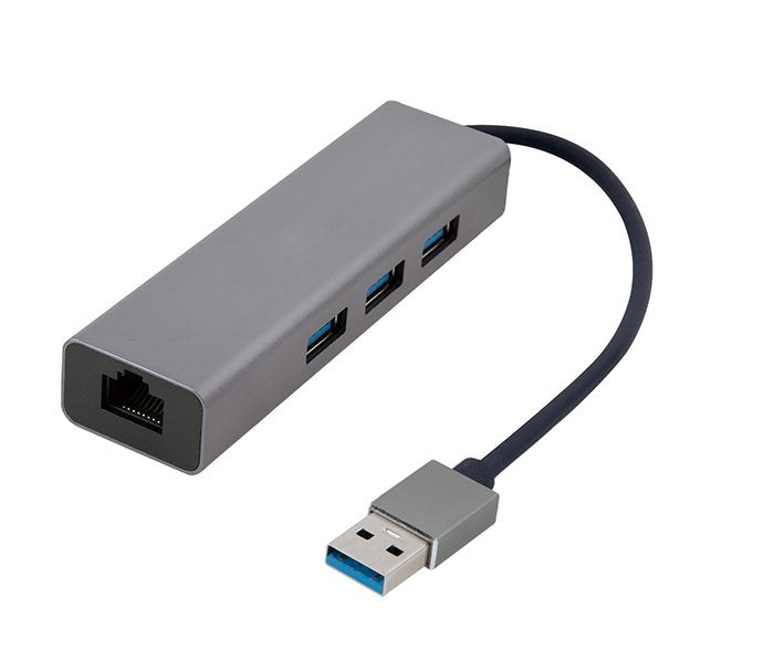 Gembird Adapter Network A-AMU3-LAN-01 USB Am Gigabit With Hub USB 3.0 3 Ports