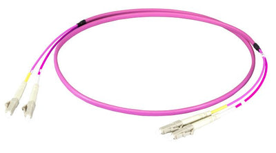 Efb Duplex Network Cable Flat-twin Lc-lc OM4 1M Lszh 3X5MM Violet — image 1