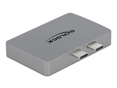 Delock Dual DisplayPort Adapter With 4K 60 HZ And PD 3.0 Macbook — image 1
