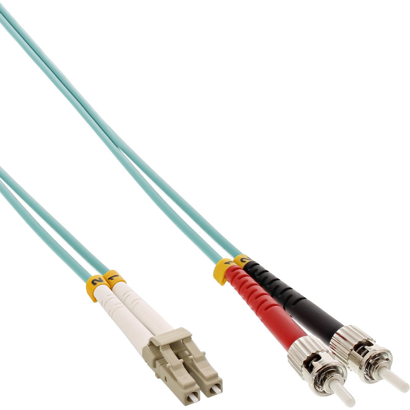 Inline Cable Duplex Fibre Optic Lc/St 50/125?M OM3 0.5M