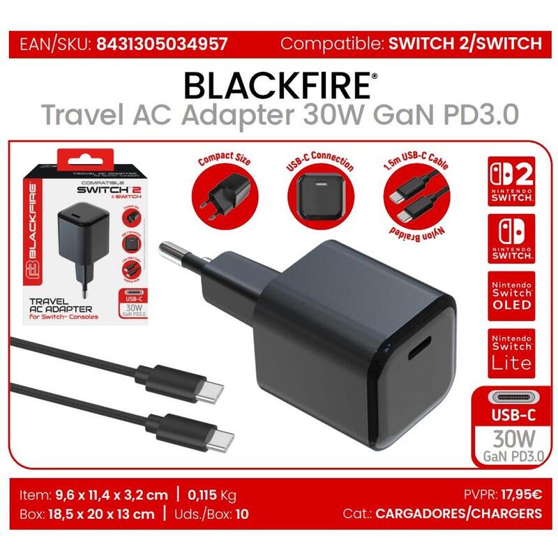 Adapter AC USB-C 30W Multi