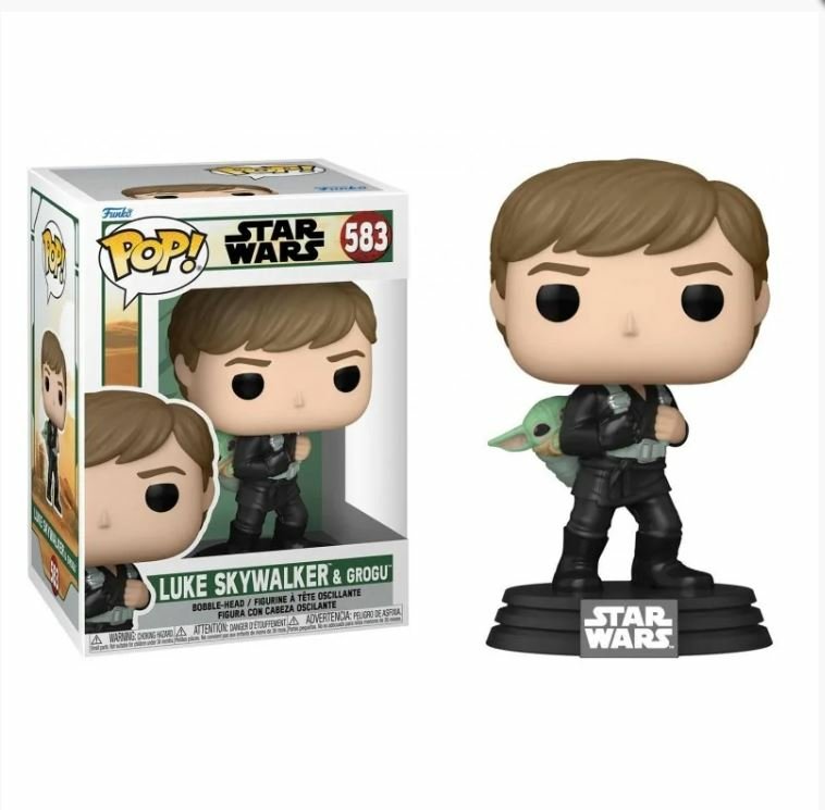 Figura Pop Star Wars Book Boba Fett 2 Luke Skywalker &38, Grogu