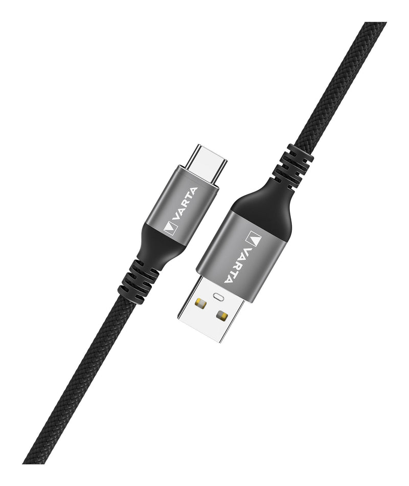 Varta Speed Charge & Sync Premium Cable Charging USB-A a USB-C 2M Black
