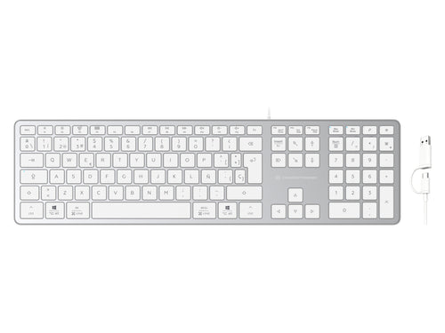 Conceptronic USB Keyboard Slim USB-A/USB-C Layout Es Ws — image 1