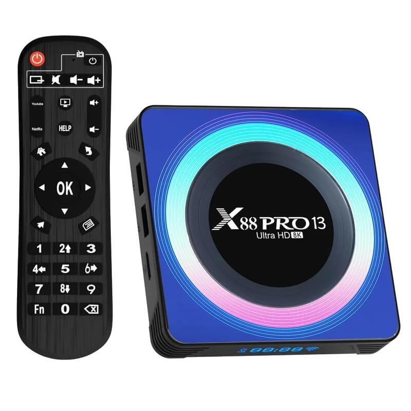 Android TV X88 Pro 13 4GB/32GB Box Acrílica Android 13